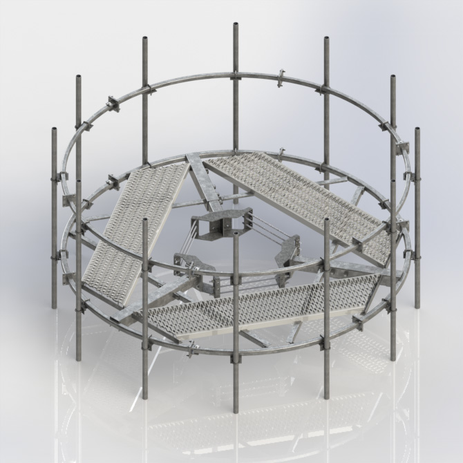 Rfmさま専用　KanazawaPOLES Kenwood Telecom : monopole-platforms-circularplatform
